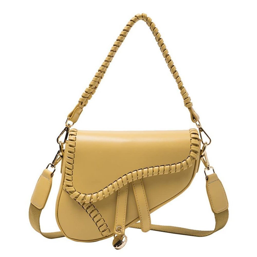 Trendy Saddle Shoulder Bag Clutch Purse Underarm Handbag Satchel XD